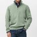 "Men's Half-Zip Stand Collar Sweatshirt – Versatile Casual Pullover, Long Sleeve Crewneck With Stylish Contrast Trim (S-5XL)"_viptrois.com