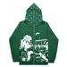 Hoodie Sweatshirt Gothic High Street Full Zipper Oversized Unisex Streetwear Y2 Jacket_viptrois.com