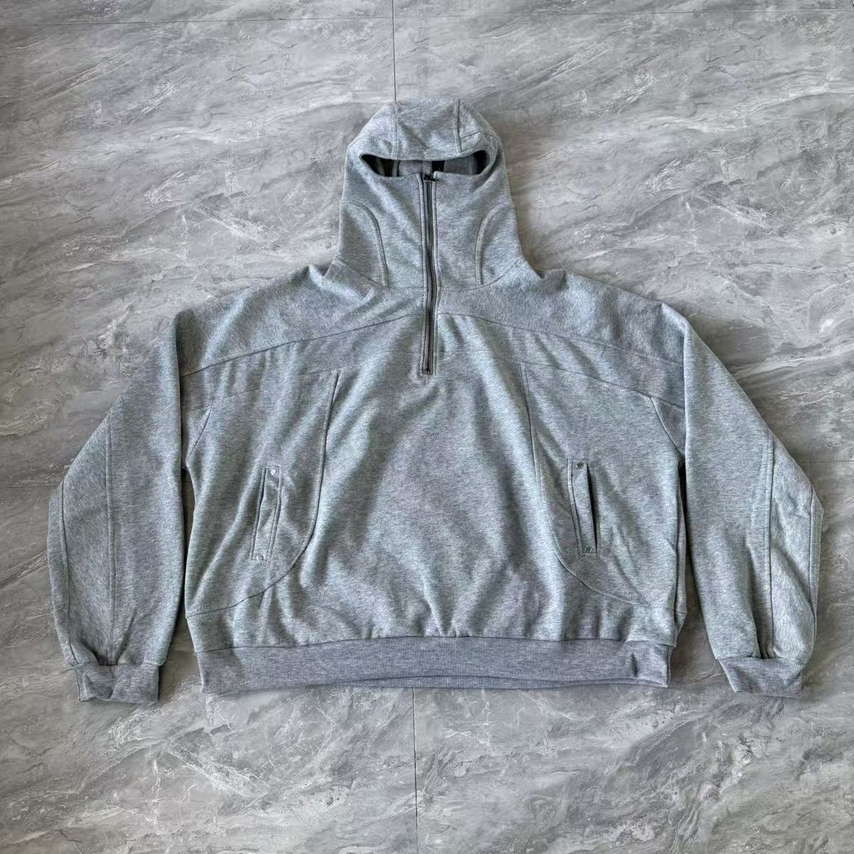 2025 American Style Trendy Y2K Long Eye-catching Hoodie Design Full Face Men's Hooded Zipper Cardigan Sweatshirt_viptrois.com
