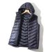 Men's Clothing Factory Customized Spot Delivery Lightweight Cotton Vest Men's Outdoor Leisure Vest Autumn And Winter Style Hooded Cotton Waistcoat_viptrois.com