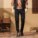 men's cycling stretch jeans motorcycle pants_viptrois.com
