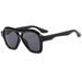 Men's Sunglasses New Trend Ins Personality Large Frame Sunglasses Internet Celebrity Same Style Toad Sunglasses Retro Double Beam Sun_viptrois.com