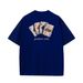 Men's Clothing STA National Trend Classic Poker Cards Men And Women Short Sleeve American High Street Retro T Shirt Vintage Cotton Couple Tops_viptrois.com