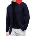 Loom 2024 New European And American Casual Thickened Warm Cable Knit Cardigan Men's Autumn Winter Knitted Sweater_viptrois.com