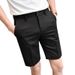 Men's Clothing Summer Thin Small Suit Shorts Slim Casual Pants Light Business White Mid Length Straight Pants_viptrois.com