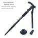Travel Trekking Telescopic Climbing Outdoor Aluminum Alloy Hiking Poles Walking Sticks Canes_viptrois.com