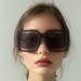 Colored Fashion Trend Sunglasses Square Large Frame Hollow Sunglasses Style Sun Visor_viptrois.com