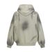Spray Paint Vintage Dirty Waste Style Hooded Sweatshirt For Men With Unique Design, Frayed Edges, Patchwork, And_viptrois.com