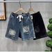 Men's Summer Trendy Denim Shorts Straight Leg Five Point Casual Embroidery Versatile New_viptrois.com