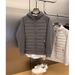Stylish Lightweight Puffer Jacket For Men – Slim-Fit Hooded Coat With Color Blocking (Black/Grey)_viptrois.com