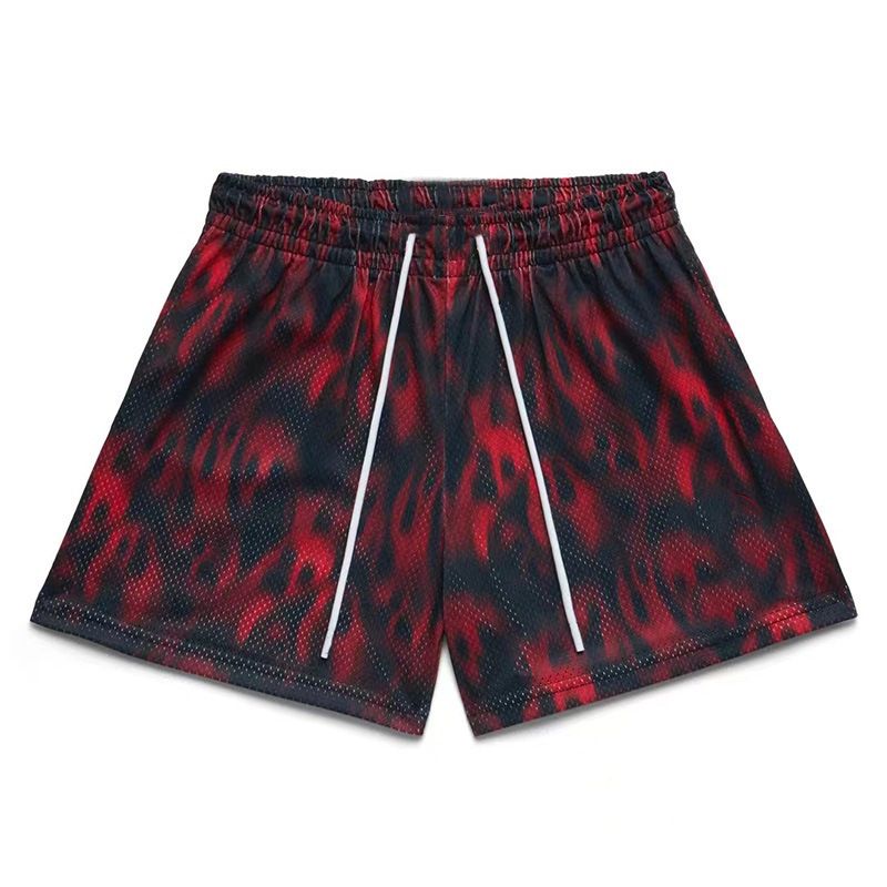 Men's Clothing Sports Leisure Mesh Quick Drying Four Point Cycling Knee Length Basketball Shorts Summer_viptrois.com