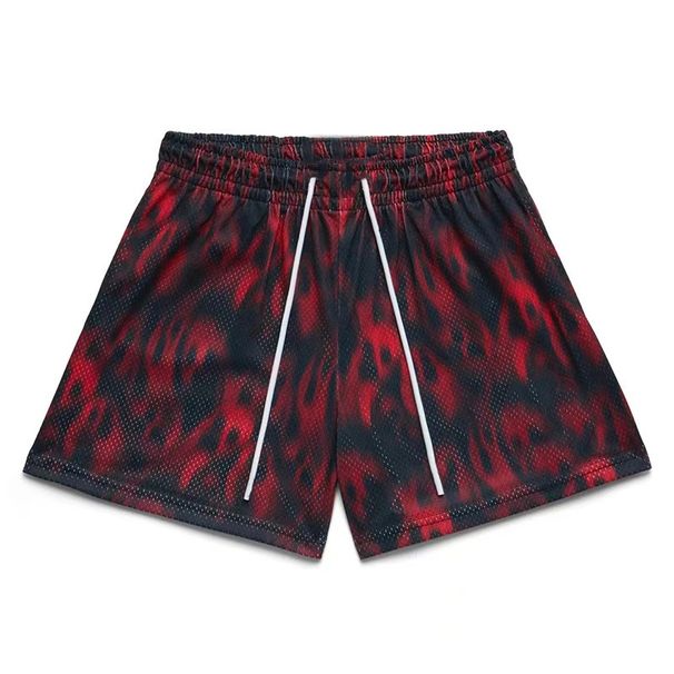 Men's Clothing Sports Leisure Mesh Quick Drying Four Point Cycling Knee Length Basketball Shorts Summer_viptrois.com