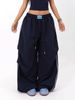 Men's Clothing Street Style Simple Double Bar Stripes Versatile Loose Casual Pants Straight Wide Leg Sports Pants Paratrooper Pants Women_viptrois.com