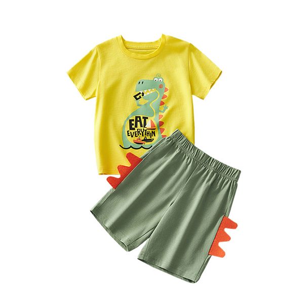 Mother & Kids Summer Suits Children's Round Neck T Shirt Suits Short Sleeved Suits Children's Short Sleeved Two Piece Suits Children's Clothing Suits_viptrois.com