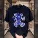 Men's Clothing Summer New Sleeve Trend Brand Youth Bear Pattern Printed T Shirt Round Neck Trendy Fashion Loose Men's Short Sleeve_viptrois.com