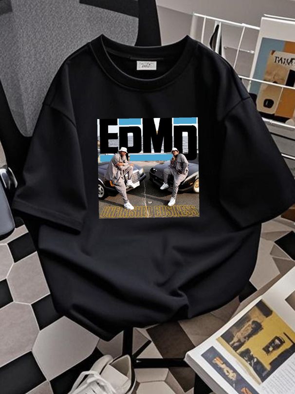 EPMD Unfinished Business T Shirt Designer Clothes Versatile Summer Stretched Streetwear Graphic Slightly Unisex Stylish Breathable Soft Homme_viptrois.com