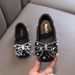 2025 Summer New Bow Ladies Girls Princess Girls Baby Princess Single Shoes Leather Shoes Dance Performance_viptrois.com