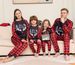 Christmas Plaid letters Christmas family suit printed home suit pajamas set_viptrois.com