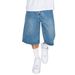 Summer Men's Loose Straight Leg Jeans Style Simple Washed Denim Shorts Trendy Five Point Pants Version_viptrois.com