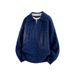 Two Lapel Twist Pullover Sweater Men's Autumn And Winter New Thickened Lazy V-neck Knitted Sweater Loose Top_viptrois.com