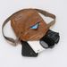 Vintage PU Leather Crossbody Bag For Men - Slim Minimalist Shoulder Bag With Phone Pocket, Lightweight & Durable For Daily Use (Black, Tan, Brown)_viptrois.com