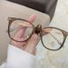 Cold Tea Color Glasses For Women With Myopia, Korean Style, Trendy, Customizable Prescription, Ultra-Light, Anti-Blue_viptrois.com