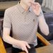 Men's Business Casual Polo Shirt Short Sleeve T-Shirt Fashion Trend Cotton Summer Youth_viptrois.com
