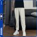 Men's Clothing Men's CleanFit Dress Pants Slim Fit Lightweight Breathable Office Casual Trousers With Belt Comfortable Stretch_viptrois.com