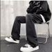 Loose Straight Leg Micro Flared Jeans For Men In Spring Autumn, Stylish High-End Trendy American Street High Pants, And_viptrois.com