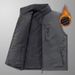 Men's Thickened Reversible Fleece Winter Warm Sleeveless Stand Collar Outdoor Casual Vest_viptrois.com