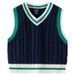 kids'clothing Boy's sweater vest baby V-neck sleeveless sweater_viptrois.com