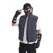 Men's Clothing colorful reflective cotton vest men's autumn and winter outdoor warm thick colorful reflective vest_viptrois.com