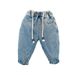 Children's clothing Boys' non-elastic drawstring denim bloomers spring and autumn new style handsome children's versatile pants boys' pants_viptrois.com