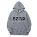 KANYE Kanye Same Style Shanghai Concert Periphery Limited Gray Coat Zipper Hooded Sweater Couple Hoodie_viptrois.com