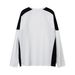 Men's Clothing Contrast Color Stitching Letter Printing Round Neck Long Sleeve T Shirt Casual Loose Top Autumn And Winter Trend_viptrois.com
