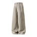 Men's Clothing Heavyweight Woolen Casual Pants Men's Autumn Style Drape Loose Straight Trousers Trendy Brand All Match Long Pants_viptrois.com