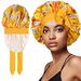 Hot Selling Printed Two Ribbon Elastic Women's Sleeping Cap Hair Care Cap Shower Cap Factory Direct Sales_viptrois.com