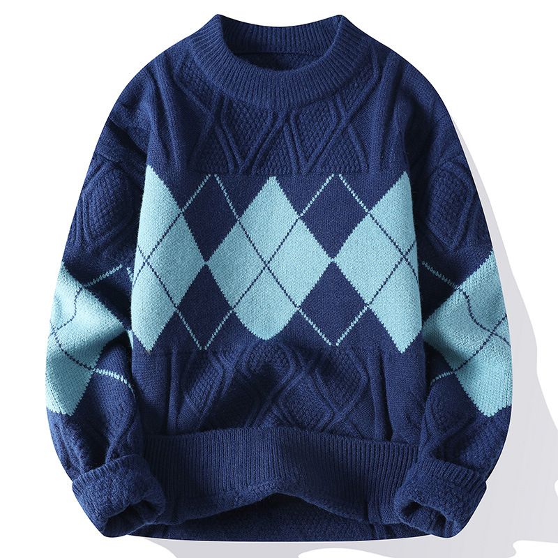 Men's Clothing High Collar Cotton Winter Warm Sweater Women's Winter Knit Sweater Semi-Turtleneck Warm Soft Pullover Casual Slim Fit Long Sleeve Top_viptrois.com