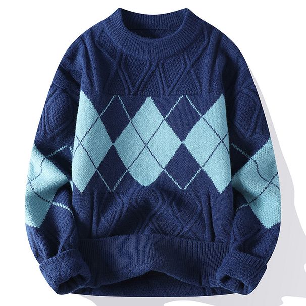 Men's Clothing High Collar Cotton Winter Warm Sweater Women's Winter Knit Sweater Semi-Turtleneck Warm Soft Pullover Casual Slim Fit Long Sleeve Top_viptrois.com