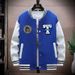 Men's Streetwear Baseball Jacket – Oversized Unisex Varsity Coat With Print & Ribbed Hem (S-3XL, Black/Blue/Green/White)_viptrois.com