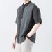 Men's Clothing Summer Short Sleeved Polo Shirt Loose Casual All Match Youth Art Shirt_viptrois.com