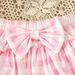 Mother & Kids Children's clothing, starting from one piece, 2024 new style, baby girl summer letter short-sleeved romper plaid PP shorts suit_viptrois.com
