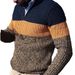 Sweater Casual Knitted Pullover Loose Long Sleeved Autumn And Winter Simple Plus Size Men's Clothing_viptrois.com