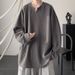 Texture Inspired Set Of Knitted Sweater With Large V-neck And Long Sleeved Sweatshirt Jacket_viptrois.com