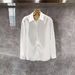 Men's Clothing New Design Niche Long Sleeved Shirt Men's Korean Style Trendy Hairstylist Pi Shuai Ice Silk Shirt_viptrois.com