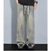 American High Street Hooligan Handsome Jeans For Men In Autumn, Showing Off Height And Thinness, Loose Wide Pants,_viptrois.com