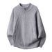 Knitted Sweater Autumn New Fashion Zipper Neck Sweater Men_viptrois.com