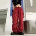 Men's Clothing American Vintage Retro Workwear Casual Trousers For Men, High Street Style, Loose Fit, Functional, Drawstring Cuffs, Long Trousers._viptrois.com