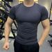 Men's Fitness Clothes Summer Sports Quick Drying Stretch Tights Short Sleeved Sweat Absorbent Training T Shirt Running Fitness Tops_viptrois.com