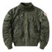 Men's Air Force Pilot Bomber Jacket Tactical Short Coat With Stand Collar - Lightweight & Windproof (Regular & Thickened, Multiple Colors & Sizes)_viptrois.com